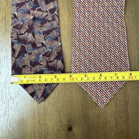 Bundle Silk Ties Lot of 4 Patterned Neckties Multicolor Assorted Brands - Picture 5 of 7